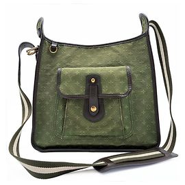 Borsa a tracolla mini Louis Vuitton Khaki Monogram