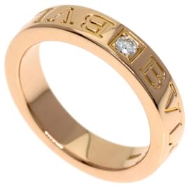 Bvlgari Double Logo Diamantring aus 18K Roségold - Bulgari
