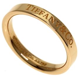 Anello a fascia piatta in oro rosa 18K di Tiffany & Co.