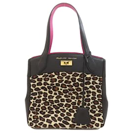 Borsa a mano in pelle con stampa leopardata da donna A.D.M.J - Autre Marque