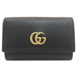 Portachiavi in pelle Gucci GG Marmont