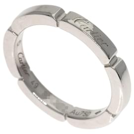 Anello a fascia Maillon Panthère in oro bianco 18K Cartier