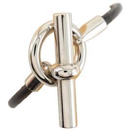 Hermes Grenan Charm Bracelet in Black and Silver - Hermès