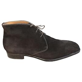 Autre Marque Andrea Ventura Brown Suede Ankle Boots
