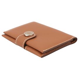 Hermès Porta-cartões de visita Gold Hermes