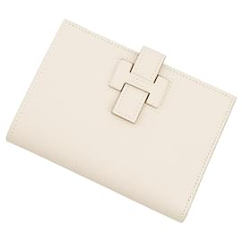 Hermès Cartera Bi-fold Hermes en cuero Epsom Craie