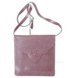Sac à bandoulière Yves Saint Laurent rouge vin