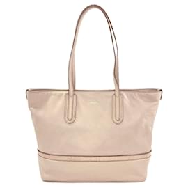 Bally Logo Tote Bag aus beigem Leder