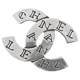 Spilla in metallo argento Chanel