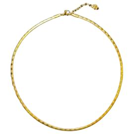 Collana Choker in Acciaio Placcato Oro - Autre Marque