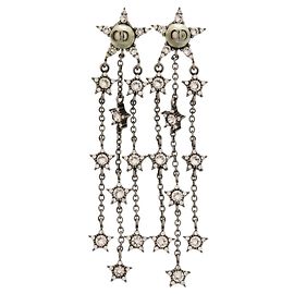 Orecchini pendenti Christian Dior Star Motif Gunmetal