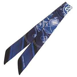 Foulard Twilly Hermes Ex-Libris Marine - Hermès