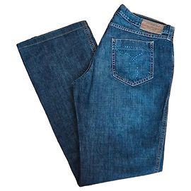 Calvin Klein Jeans - Vaqueros Bootcut Denim Azul con Strass