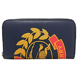 Cartera larga de cuero Burberry