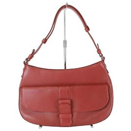 Borsa a tracolla in pelle rossa Loewe