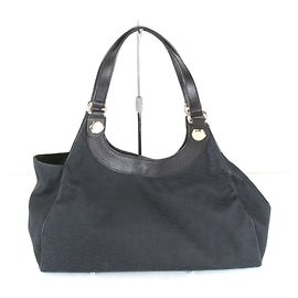 Borsa Gucci 154981 in tela GG nero e bianco
