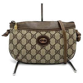 Bolso de hombro Gucci Brown GG Supreme