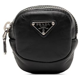 Mini bolso pouch con placa de logotipo Triangle de Prada