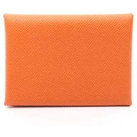 Hermès Monedero Hermes Calvi Duo Naranja