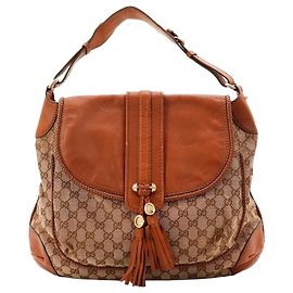 Gucci Borsa a tracolla GG Supreme in tela monogrammata e pelle
