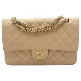 Chanel Classic Flap Medium Beige Lammleder