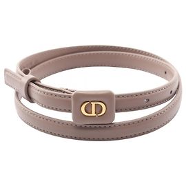 Christian Dior Mini-Ledergürtel Beige