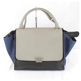 Céline Borsa a tracolla CELINE Trapeze in grigio
