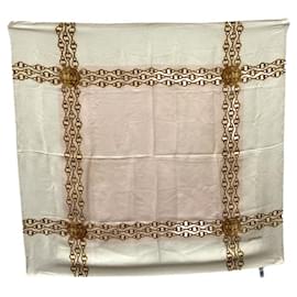 Pañuelo de seda con patrón de cadena Chanel Coco Mark