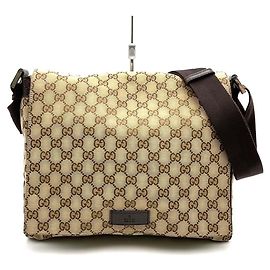Borsa a Spalla Gucci GG Canvas Marrone