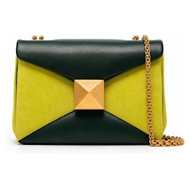 Sac Valentino Garavani One Stud Medium – Défilé Printemps 2022 – Émeraude & Chartreuse