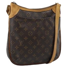 LOUIS VUITTON Monogram Odeon PM Schultertasche M56390 LV Auth ep14824