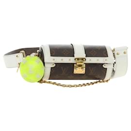 LOUIS VUITTON Borsa a Spalla Bauletto Monogram Papillon Bianco M81485 LV Auth 184393SM