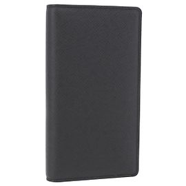 LOUIS VUITTON Agenda Taiga Poche Note Cover Ardoise R20425 LV Auth BA13323V