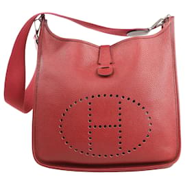 Hermès Hermes Evelyn 2 33 GM Taurillon Clemence en Rouge H: 2004