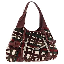 Borsa a Spalla Gucci Vintage Jackie in Tela e Pelle
