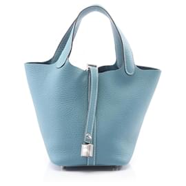 Borsa Hermes Picotin Lock PM New Blue Jean - Hermès