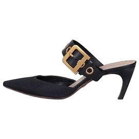 Mule a punta acuminata nere Christian Dior - Taglia 39.5 Usato