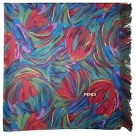 Fendi Schal mit Blumenprint