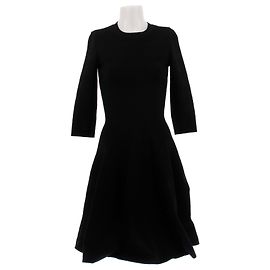 Vestido negro de viscosa Alaïa