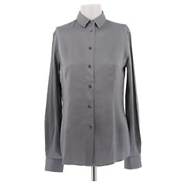 Dolce & Gabbana Seidenhemd Grau