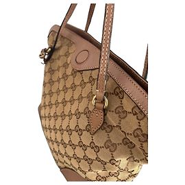 Borsa a mano Gucci in tela monogram GG e pelle