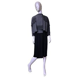 Comme Des Garcons Comme des Garçons Patchwork-Strickkleid mit Plisseefalda