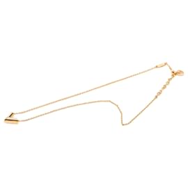 Collana con pendente Essential V Louis Vuitton placcata oro Gold Gold