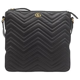 Gucci Black GG Marmont Matelasse Leather Crossbody