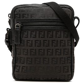 Fendi Marrone Zucchino Canvas Crossbody