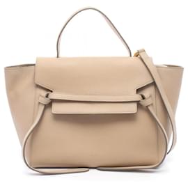 Céline BELT BAG MINI Borsa in pelle beige