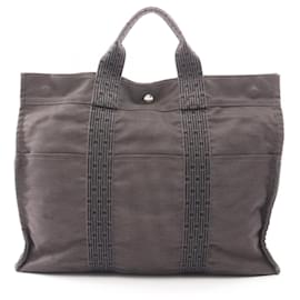 Hermès Borsa Tote/Borsa a mano Hermes Herline MM in grigio