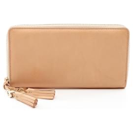 Gucci Langer Ledergeldbörse Beige