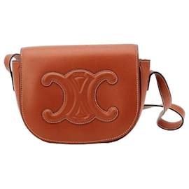 Celine Triomphe Borsa a tracolla in pelle Tan - Céline