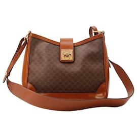 Celine Triomphe Schultertasche aus Canvas und Leder - Céline
